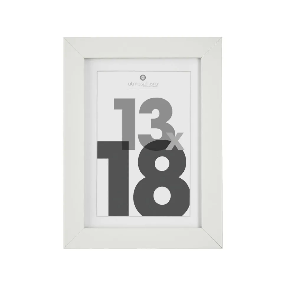 Atmosphera Cadre Photo Blanc Eva 13X18Cm