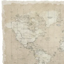 maxibazar Cadre Verre Monde Tery D.60X40Cm