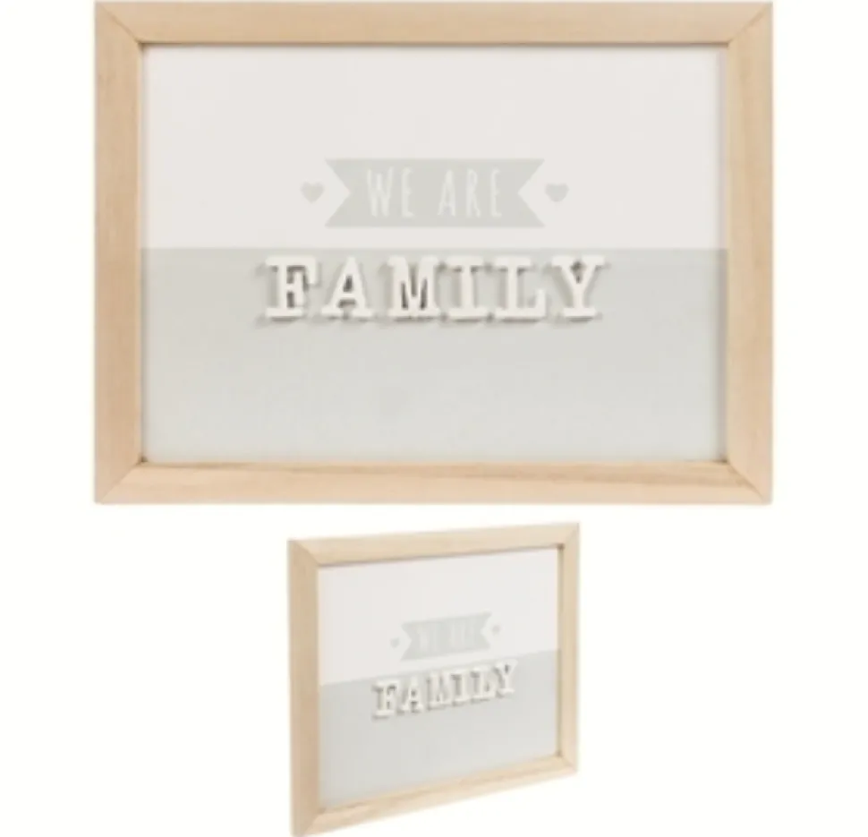 maxibazar Cadre We Are Family 18X23Cm