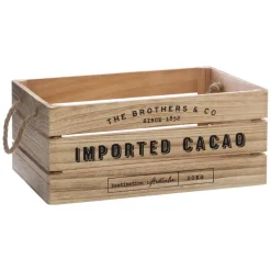 maxibazar Caisse Cagette Colonial D.35X25X15Cm
