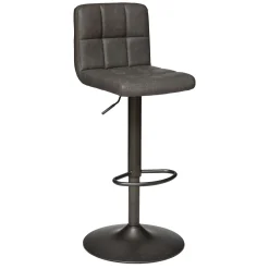Chaise De Bar Ajustable Delek Gris Vintage