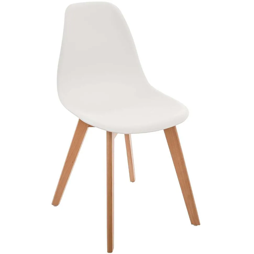 Chaise Simple Blanc D.37X30X58Cm