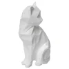 maxibazar Chat Resine Origami Delia H.20Cm