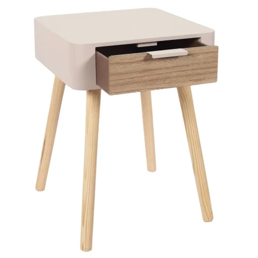 Chevet 1 Tiroir En Bois Rose