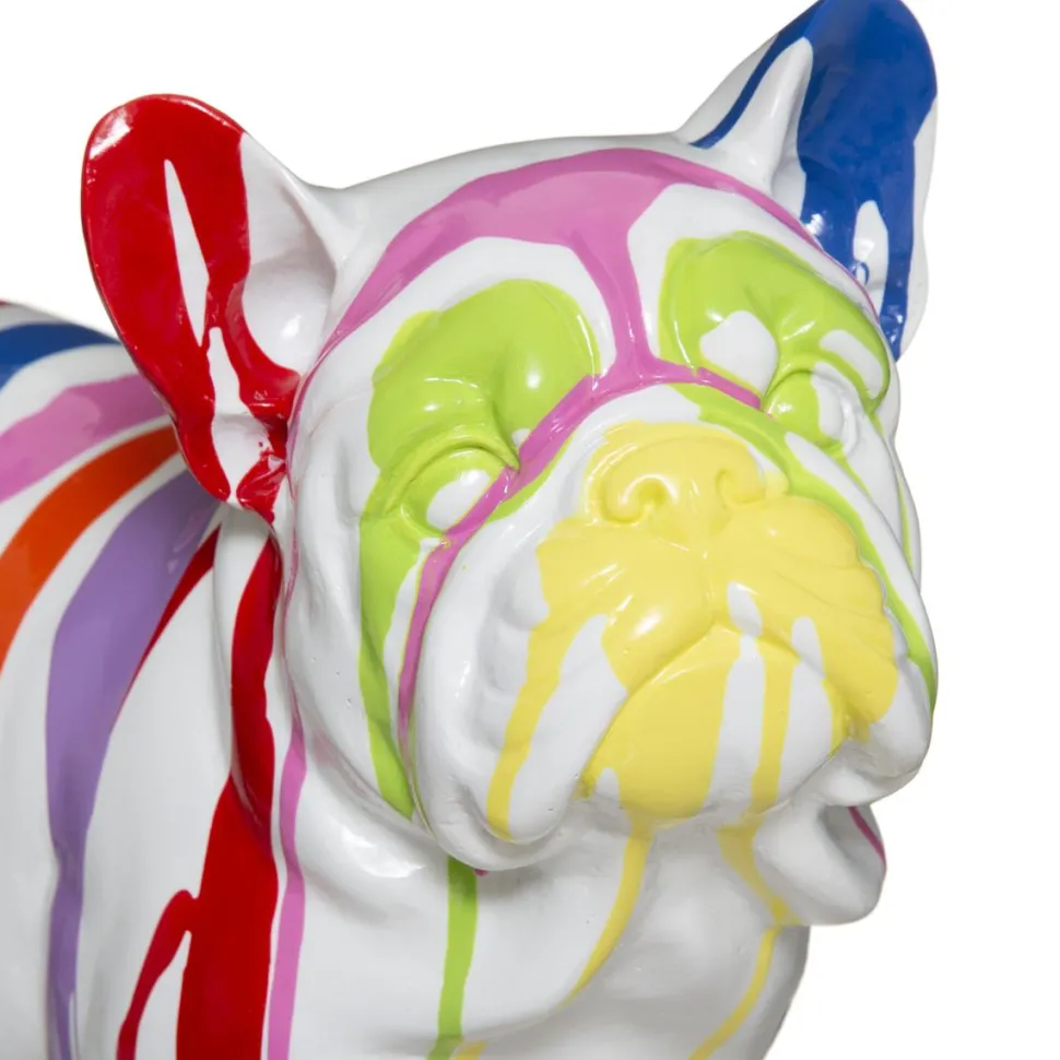 Atmosphera Chien Resine Trash D.34X18X26 Blanc