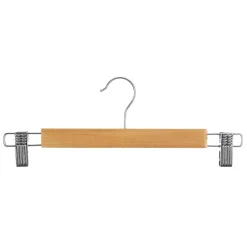 Cintre Bois Pince Metal X3 Pièces