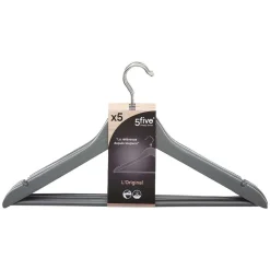 Cintre Bois X5 Gris