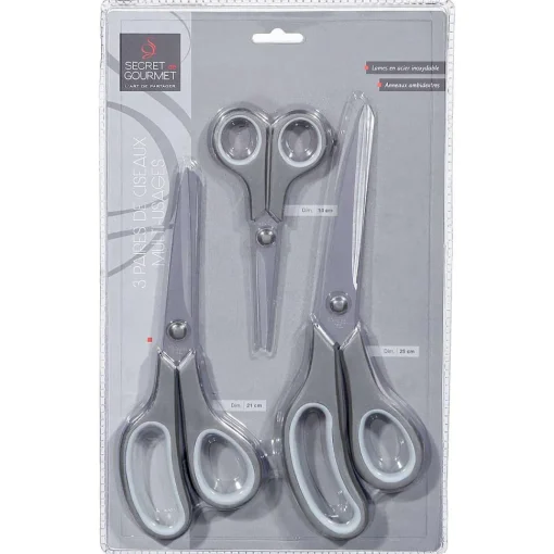 Ciseaux Multi Usage Essentiel X3 Pièces