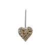 Atmosphera Coeur Deco Osier D.12Cm