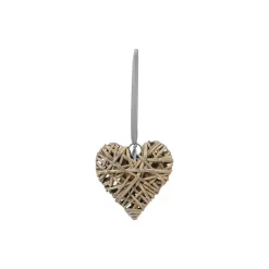 Atmosphera Coeur Deco Osier D.12Cm