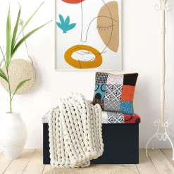 Coffre Banc Pliable Patchwork