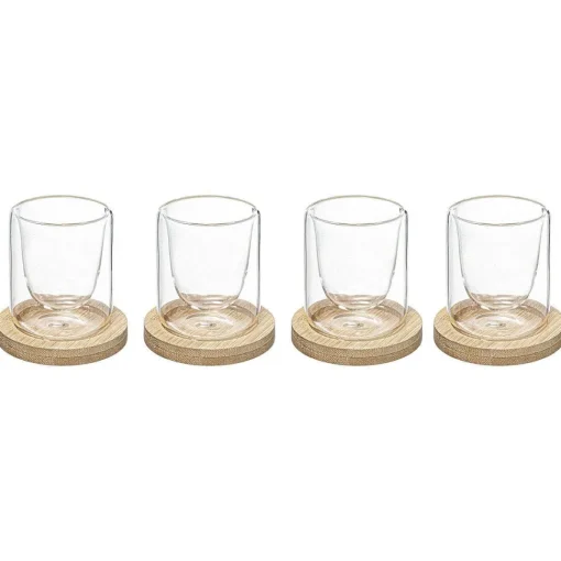 Coffret 4 Tasses Clea Bambou 8Cl