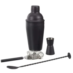 Coffret A Cocktail 4 Accessoires Noirs