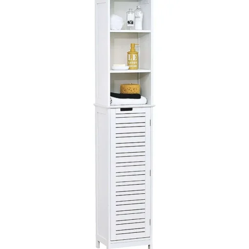 Colonne 1 Porte 3 Étagères Mdf Étagères Mdf Miami