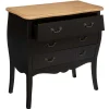 Commode 3 Tiroirs Noir Chrysa