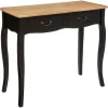 Console 2 Tiroirs Noir Chrysa