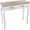Console Chrysa 2 Tiroirs Blanc