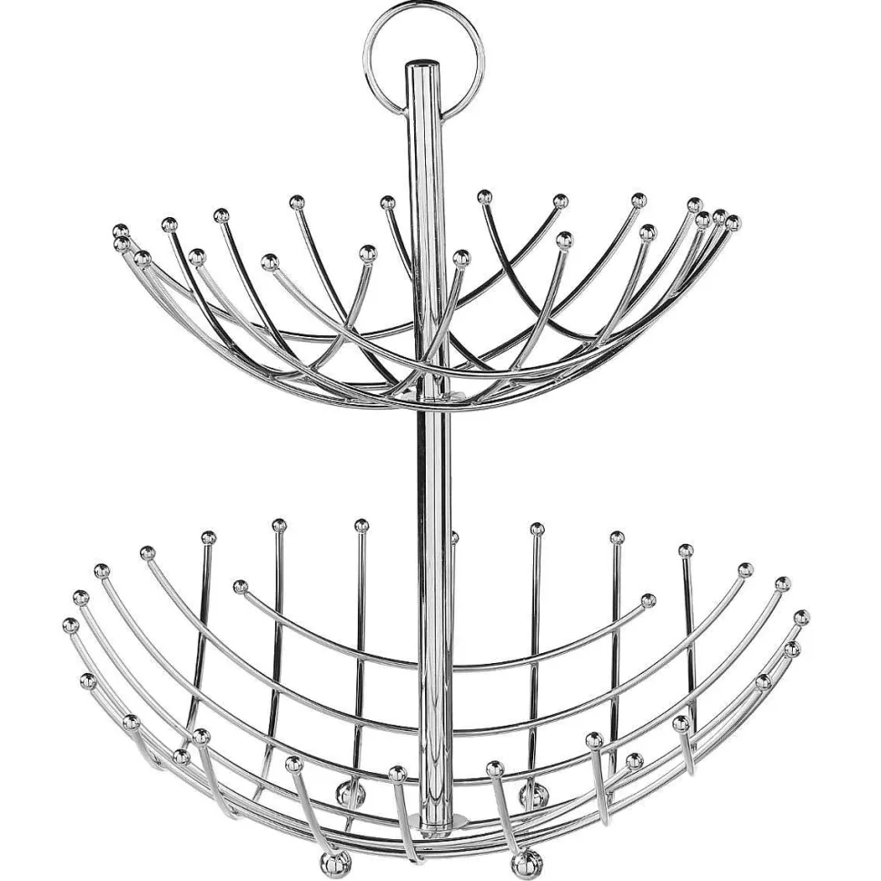 Coupe 2 Etages Chrome Spirale