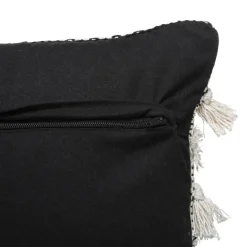 Atmosphera Coussin 3D Lurex Blanc Et Noir 45X45Cm