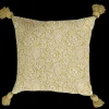 maxibazar Coussin Dehoussable 40X40Cm Ponpoms