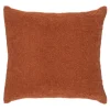 maxibazar Coussin Effet Mohair Kodi Terracotta 45X45Cm