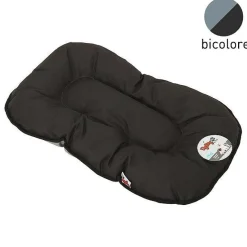 Coussin Flocon 107Cm Bicolore Noir Gris