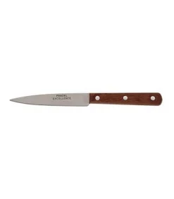 Couteau Office 10Cm Manche Bois 3 Rivets