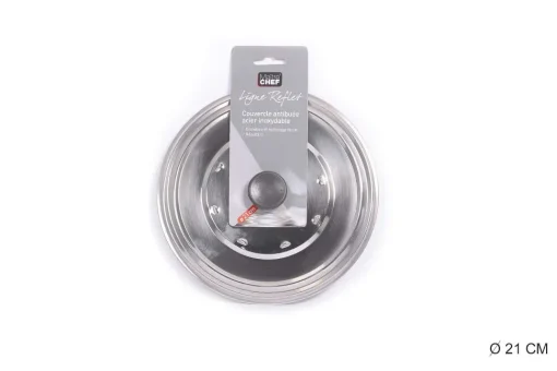 Couvercle Anti Buee Inox 21Cm