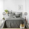 maxibazar Couvre Lit 2 Personnes Matelasse 220X240Cm Romane Anthracite
