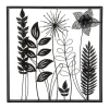 Atmosphera Deco Murale Metal Feuille 40X40Cm