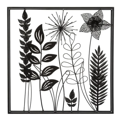 Atmosphera Deco Murale Metal Feuille 40X40Cm