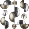 Atmosphera Deco Murale Metal Or Et Argent 50X50Cm