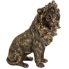 maxibazar Decoration A Poser Lion Dore H.30Cm