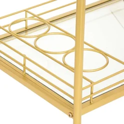 Desserte Metal Verre Antonella Dore H.90Cm