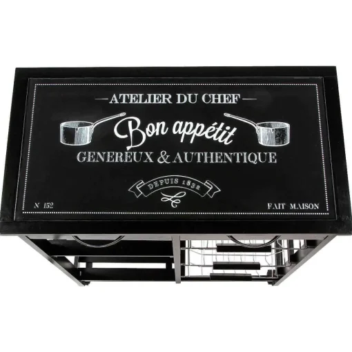 Desserte Verre Gustaf Noir