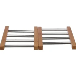 Dessous Plat Extensible Bambou Inox
