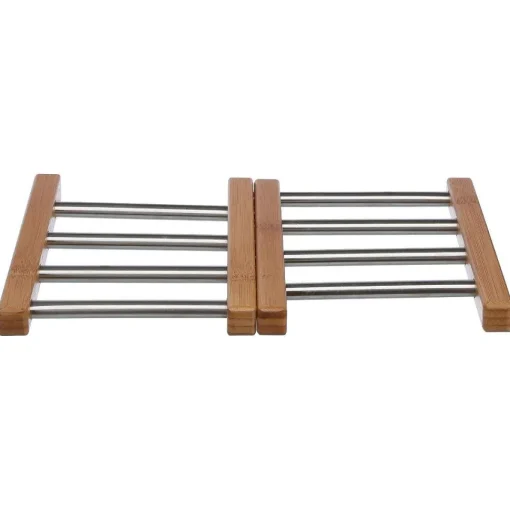 Dessous Plat Extensible Bambou Inox