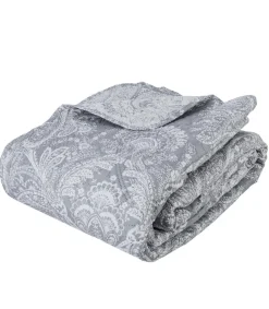 Atmosphera Dessus De Lit Marie Avec 2 Taies Gris Clair 240X260Cm