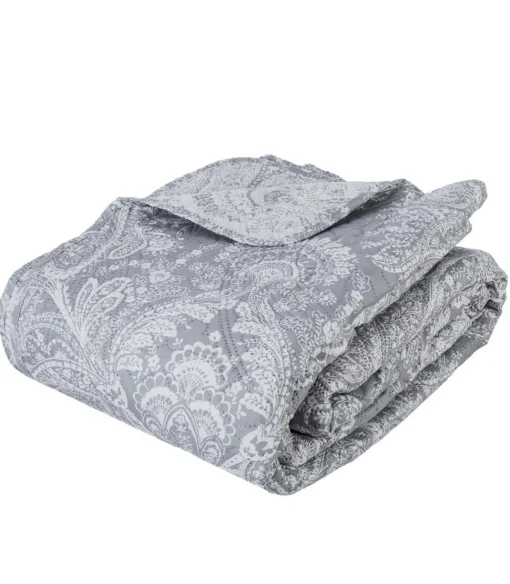 Atmosphera Dessus De Lit Marie Avec 2 Taies Gris Clair 240X260Cm