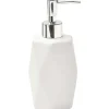 Distributeur A Savon Gres Forme Losange Blanc