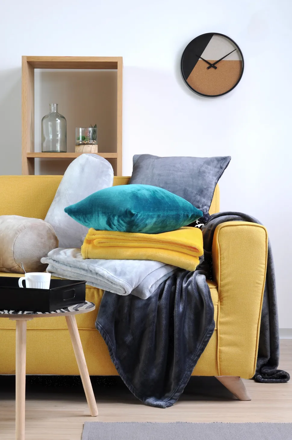 maxibazar Doudou Plaid 130X160Cm Anthracite