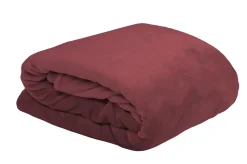 maxibazar Doudou Plaid 130X160Cm Marsala