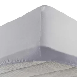 maxibazar Drap Housse 1 Personne 90X190Cm Jersey Uni Galet