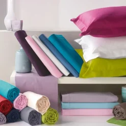 maxibazar Drap Housse 1 Personne 90X190Cm Lina Blanche