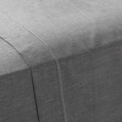 maxibazar Drap Plat 1 Personne 180X290Cm Actually Gris