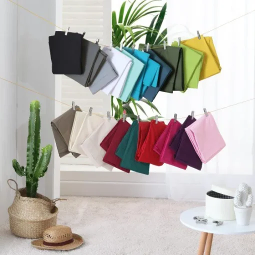 maxibazar Drap Plat 1 Personne 180X290Cm Uni Lina Kaki