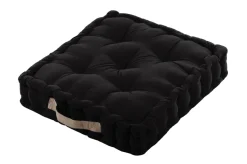 maxibazar Duo Coussin 45X45X10 Noir Lin