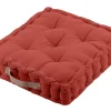 maxibazar Duo Coussin 45X45X10 Terracotta Lin
