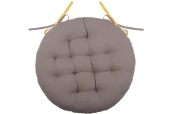 maxibazar Duo Galette Ronde 38Cm Moutarde Taupe