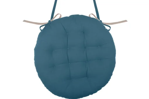 maxibazar Duo Galette Ronde 38Cm Petrole Lin
